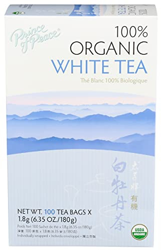 Prince of Peace Organic White Tea 100 Count, 6.35oz