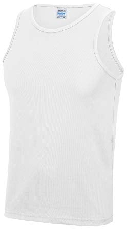 Just Cool Mens Sports Gym Plain Tank / Vest Top