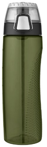 Thermos 24 Ounce Tritan Hydration Bottle with Meter, Olive Green