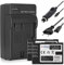 Bundle: 2 Batteries DMW-BLF19 + Chargeur Compatible avec Panasonic Lumix DMC-GH3, GH4, GH4R / DC-GH5, GH5s / Compatible avec Lumix G9 / Compatible avec Sigma BP-61 / SD Quattro (H)