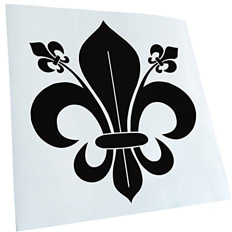 Kiwistar - Autocollant pour voiture - Lys français - Autocollant pour vitre arrière - Autocollant pour voiture voiture, vélo, camion, mobylette