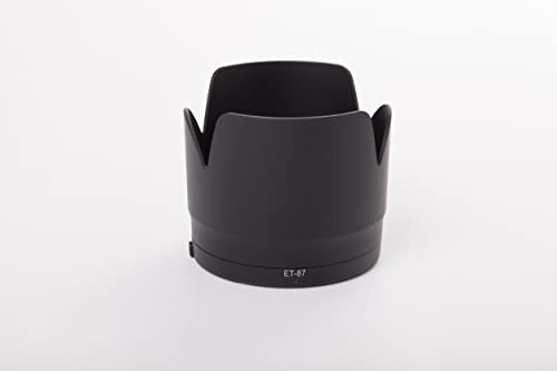 vhbw Pare-Soleil Compatible avec Canon EF 70-200mm f/2.8L is II USM Objectif 77mm - Cache Noir, Plastique, Tulipe