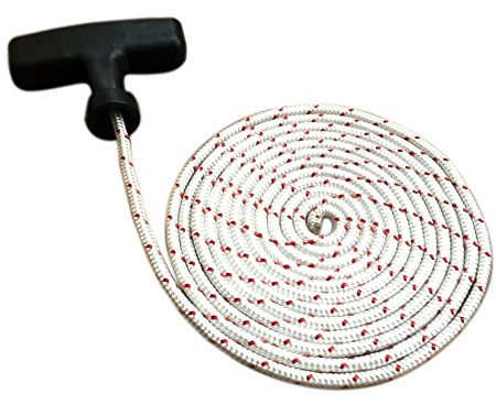 UNIVERSAL SUPERIOR QUALITY PETROL JET WASHER ENGINE PULL CORD STARTER ROPE & FREE HANDLE 4MM X 2M