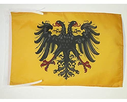BANDERA del SACRO IMPERIO ROMANO GERMÁNICO 962-1806 45x30cm - BANDERINA PRIMER REICH 30 x 45 cm cordeles - AZ FLAG