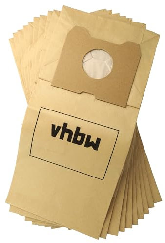 vhbw 10x Staubbeutel kompatibel mit Philips HR 6843, 6845 Triathlon, 6842 Triathlon, 6947, 6888 Staubsauger - 22cm x 19,5cm Sandfarben