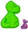 KeepingcooX Silikon-Form für Tiere, sehr süß, Silikon, Green, Dinosaur, 24.5 x 16 x 4 cm