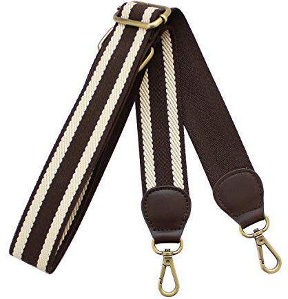 Neuleben Schulterriemen Schultergurt Längenverstellbar 88-134cm breiter Taschengurt Tragegurt für Taschen (Dunkelbraun)