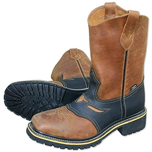 STARS & STRIPES WB-32 Western-Workerboots – Robuste Lederstiefel mit Stahlkappe & Goodyear-Sohle