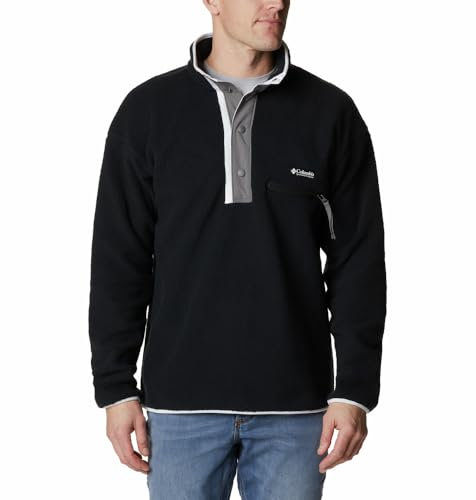Columbia Helvetia Half Snap Fleece Pile, Nero, X-Large-10X-Large Uomo