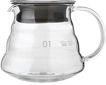 Glas Kaffeekanne Glass Coffee Server Borosilikatgehalt Teekanne Glas Hitzebeständig Transparent Glaskaraffe Teekessel Kaffee Tee Tropfkanne Kesselriegel Zubehör 350 ml Mikrowellengeeignete Home Office