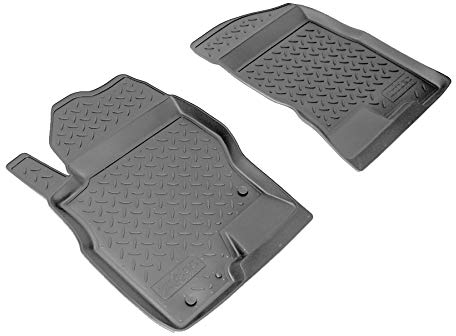 Recambo 3D Premium Passform-Fußmatten vorne passend für NISSAN Navara | D40 | 2005-2015 | Rand