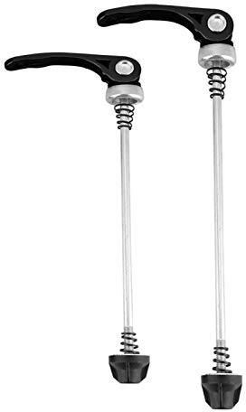 Alomejor Bike Skewers Set Bike Quick Release Skewers Wheel Hub Skewer Bike Front Rear Hub Axle Skewer(black)