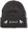 siviwonder Bad Pitbull reflektierende Mütze Stickerei Hund Winter Strickmütze reflex Beanie warm