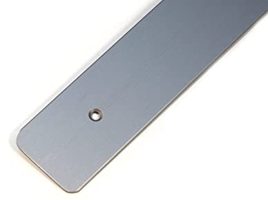 IHC 38mm 60cm Endleiste Winkelleiste Seiteleiste Arbeitsplatte Küche Inox Leiste mit Löcher rechts