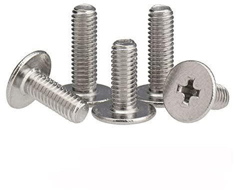 M4 10pcs,4mm,A2 304 Bullone a vite a testa piatta con croce in acciaio inox A2 304 per laptop