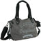 JENNIFER JONES - Große Damen Handtasche aus Canvas und Echtleder - Vintage Look - Casual Schultertasche - Umhängetasche