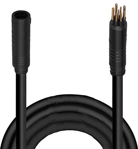 Verlängerungskabel für E-Bike Motore, 9-poliges wasserdichtes Verlängerung Kabel für Radmotoren, Motorkabel für Elektrofahrräder(1,5 flach 1600mm)