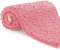 Tappeto Bagno in Microfibra, Tappeto Pelo Lungo 70x120 cm, Tappetini per WC, Morbido, Antiscivolo,Rosa