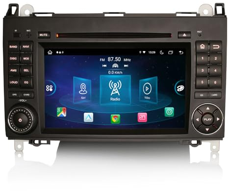 GONFEN 7 Zoll 8-Kern Android 12 Autoradio GPS Navi für Mercedes Benz A/B Klasse W169 W245 Sprinter Viano Vito VW Crafter mit Bluetooth Kabelloses Carplay Android Auto DVD WiFi DSP DAB+ RDS Canbus