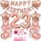 Deko 23. Geburtstag Frauen Tortendeko 23 Geburtstag Frauen Deko Geschenk für 23. Geburtstag Frauen Rosegold Geburtstag 23 Frauen 23 jahre Geburtstag deko Ballon 23 Geburtstag 23 jahre Frauen