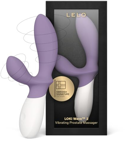 LELO Loki Wave 2 - Vibrating Prostate Massager, Waterproof Anal Toy, Violet | This vibrating prostate massager offers 12 pleasure settings in a waterproof, rechargeable design for men.