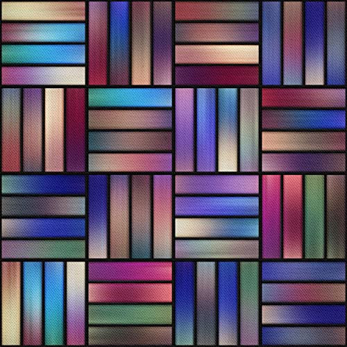 HEKO PANELS Stoff Oxford Wasserdichte Meterware Canvas-Stoff Polyester Stoff Zum Nähen Nähstoffe Möbelstoffe Dekostoffe Handwerken Wasserabweisend Blickdicht Geometrisches Muster 2 Meter 155 x 200 cm