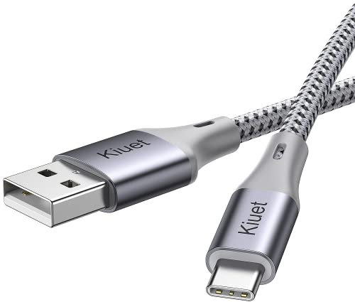 USB C Charging Cable 2M,3.1A FastType C Charging Cable Braided for PS5 Controller,Samsung Galaxy S10 S9 S8 S20 Plus A51 A11, Note 10 9 8, Xperia XZ, HTC, LG, Etc