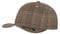 Flexfit Caps Wooly Combed Cap Delta Tartan Glen Unisex Cap Baseball XXS-XXL Basecap Mütze, L-XL, 1x Glen Check Braun/Khaki & 1x HL-Kauf Notizblock
