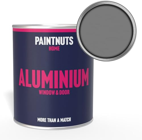Paintnuts Aluminium Window & Door Paint - RAL-7037 - DUSTY GREY Matt 500ml Tin