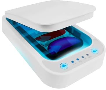 Avilia Stérilisateur UV Portable Bac désinfectant pour Lunettes, Smartphones et Accessoires - Hygiène en Voyage avec Technologie UV