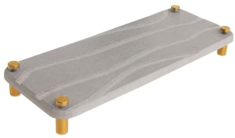 Gitohoni Stein Trocknung Tablett für Bad Counter - Instant Dry Küche Waschbecken Caddy Wasser absorbierende Kieselgur Bad Veranstalter, Lagerung Matte für Geschirr Seife Flasche Make-up (grau)