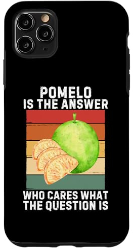 Hülle für iPhone 11 Pro Max Vintage Pomelo Is The Answer Cares What The Question Is