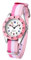 JewelryWe Kinder Armbanduhr für Jungen Mädchen: Regenbogen LGBT Gay & Lesbian Pride Kinderuhr Analog Quarz Uhr Lernuhr mit Nylon Textilarmband und Rosa Lünette