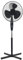 COZYBRITE Pedestal Fan Cooling 16 inch Standing Electric Oscillating Floor Fans with 3 Speed Setting Adjustable Height Tilt Angle for Living Room Bedroom Home Use FS40-3 (Black)