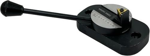 MachEl Lathe Ball Turning Attachment with Size Scale (Oval Base, Single Bit, Compatible with Myford & Similar Sizes)