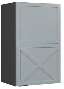Vicco Wall cabinet Fame-Line, Light blue-grey, 45 cm