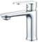 BELZ Rubinetto Lavandino Bagno Monocomando, Miscelatore Moderno per Lavabo, Rubinetto da Bagno Elegante, Facile Installazione (Cromo)