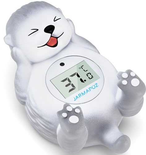 Baby-Badethermometer – Sicheres und genaues Wasserthermometer für Babys – Schnelle Messwerte in Fahrenheit und Celsius – Wasserdichtes, schwimmendes Design zum Baden von Säuglingen