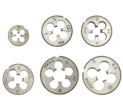1 Stück metrische Linksgewindeschneide Maschinenschraubschneide Handschneidwerkzeuge M6/M10/M10x1,0/M10x1,5/M12x1,0/M14x1,0(M12x1.0 Left Hand)