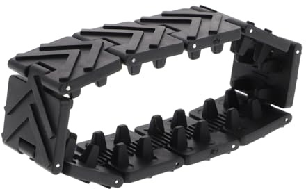 BESPORTBLE 10 Stück Schwarze Gummi Verbindungsradsatzketten für Modellbau