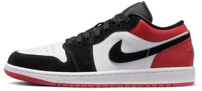NIKE Air Jordan 1 Low Men's Trainers IB8971 (White/Black/Varsity Red 106) UK 10.5 (EU 45.5)