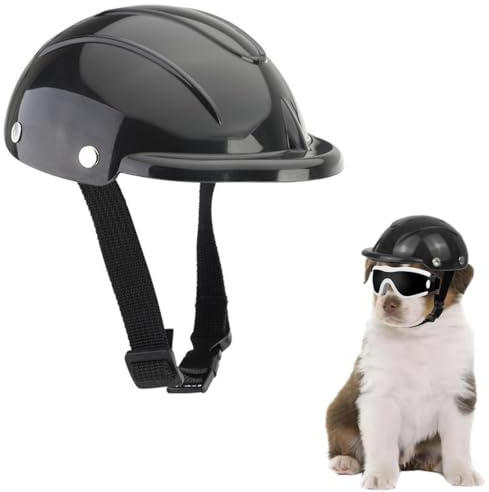 VisageVitalit Casque de Moto pour Chien, Anti-Bruit, Casque Moto pour Animaux, Casque pour Animaux Compagnie, pour Petits Chiens, Chats