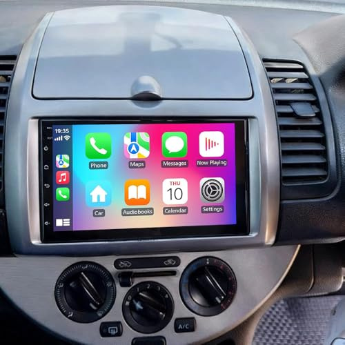 2+64G Autoradio per Nissan Note 2006-2013 Head Unit Android 14 GPS Navi with Wireless Carplay Android Auto 7Touch Screen Bluetooth Wifi FM RDS SWC Split Screen Backup Camera Mirror Link