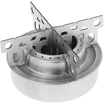 Okiyakusama Estufa de Queroseno Portátil Estufa de Camping Hornillo de Mochilero Cocina de Exterior Cocina de Picnic con Base Estable 17.5cm Y Altura 18cm Llama