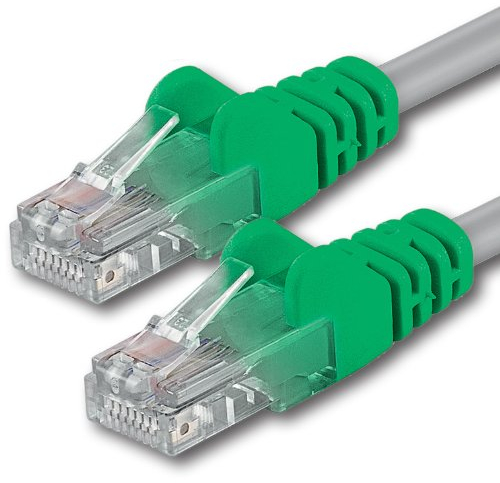 1aTTack - Cable de red UTP cruzado, 2 conectores RJ45, categoría 5, 20m