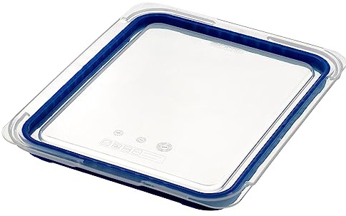 Araven 09855 PC Airtight Lid, GN 1/2, Clear | Preserves food freshness in busy commercial kitchens while allowing quick identification of contents during service.
