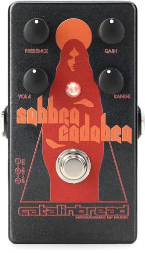 Catalinbread Sabbra Cadabra Overdrive Pedal - High-Gain Overdrive Effects with Range, Gain, Presence, and Volume Controls for Guitarists Seeking Vintage Tone