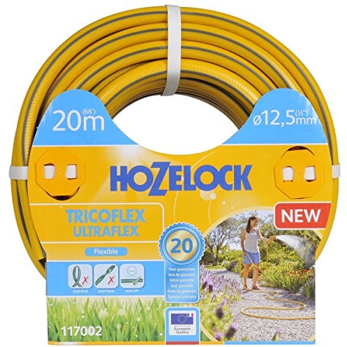 Hozelock Tricoflex Ultraflex Hose, Yellow, 12.5 mm x 20 m