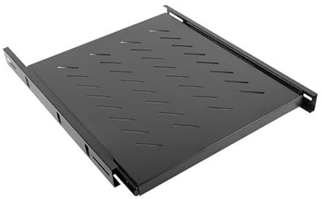 Lanberg Fixed Sliding Shelf 19'' 1U/465X550MM,MAX Load Capacity UP TO 18KG Black