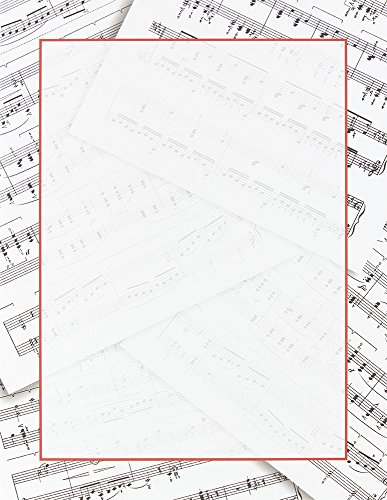Great Papers! Notenblätter Briefkopf, 21,6 x 27,9 cm, 80 Stück (2014238)